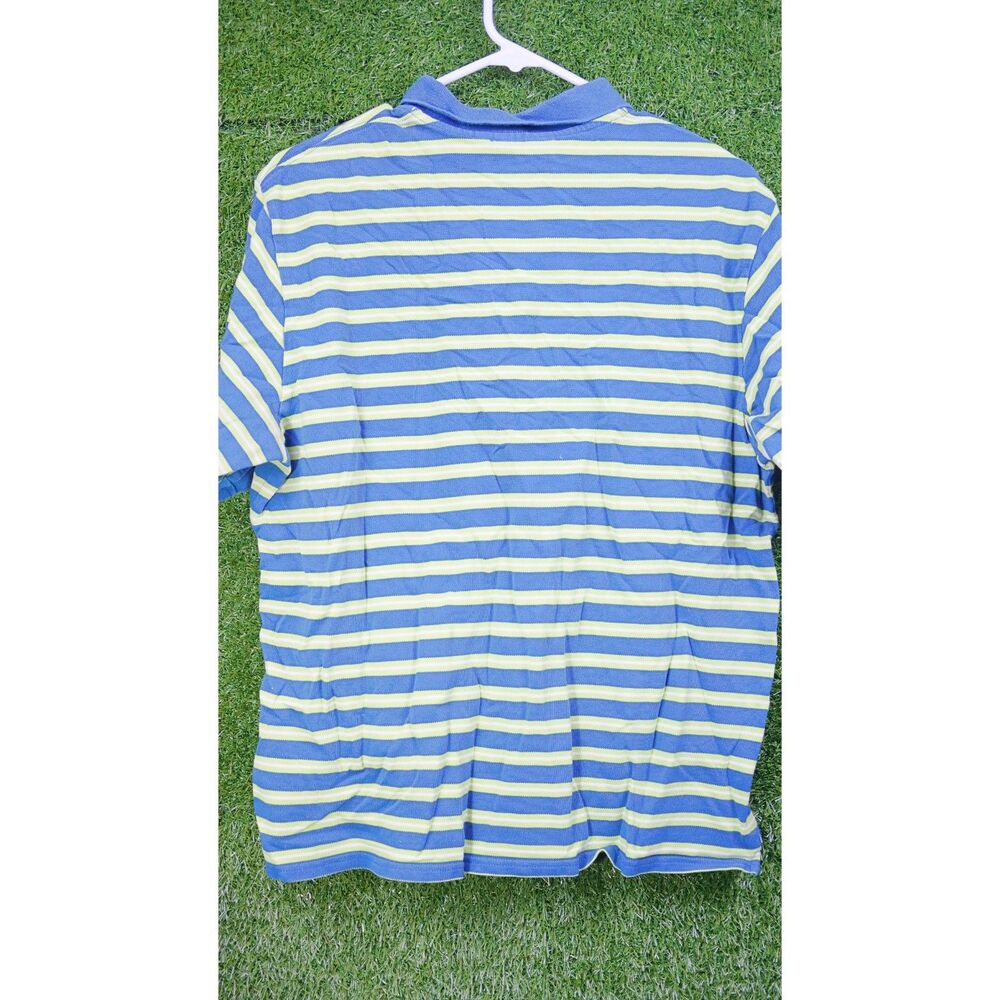 Carhartt Youth Short Sleeve Polo Green, White and Blue Stripe - Youth XL - Picture 2 of 4
